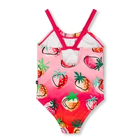 Strawberry One  Piece Swimsuit 2-6y