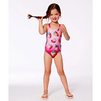 Strawberry One  Piece Swimsuit 2-6y