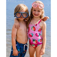 Strawberry One  Piece Swimsuit 2-6y