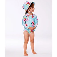 Flowers One  Piece Swimsuit 3-24m