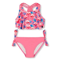 Maillot 2 Piècess FlaManteau Mi-Saison Rose 2-6ans