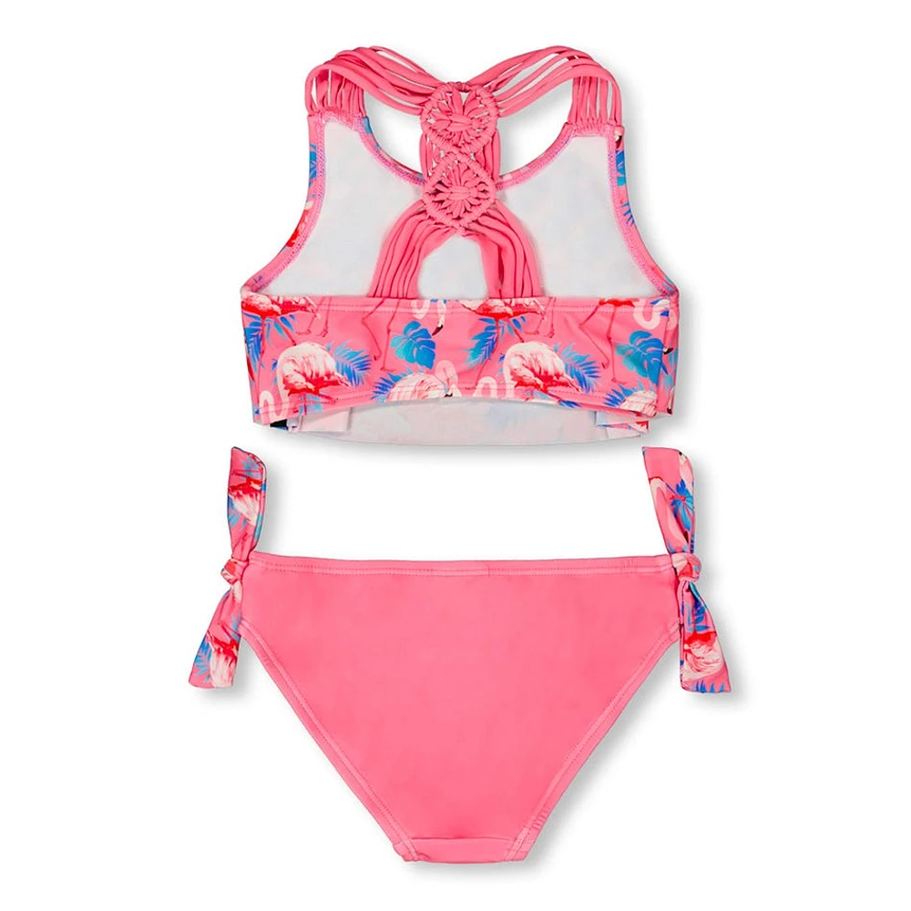 Maillot 2 Piècess FlaManteau Mi-Saison Rose 2-6ans