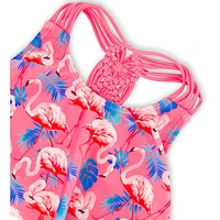 FLamingos Two Piecess Swimsuit 2-6y