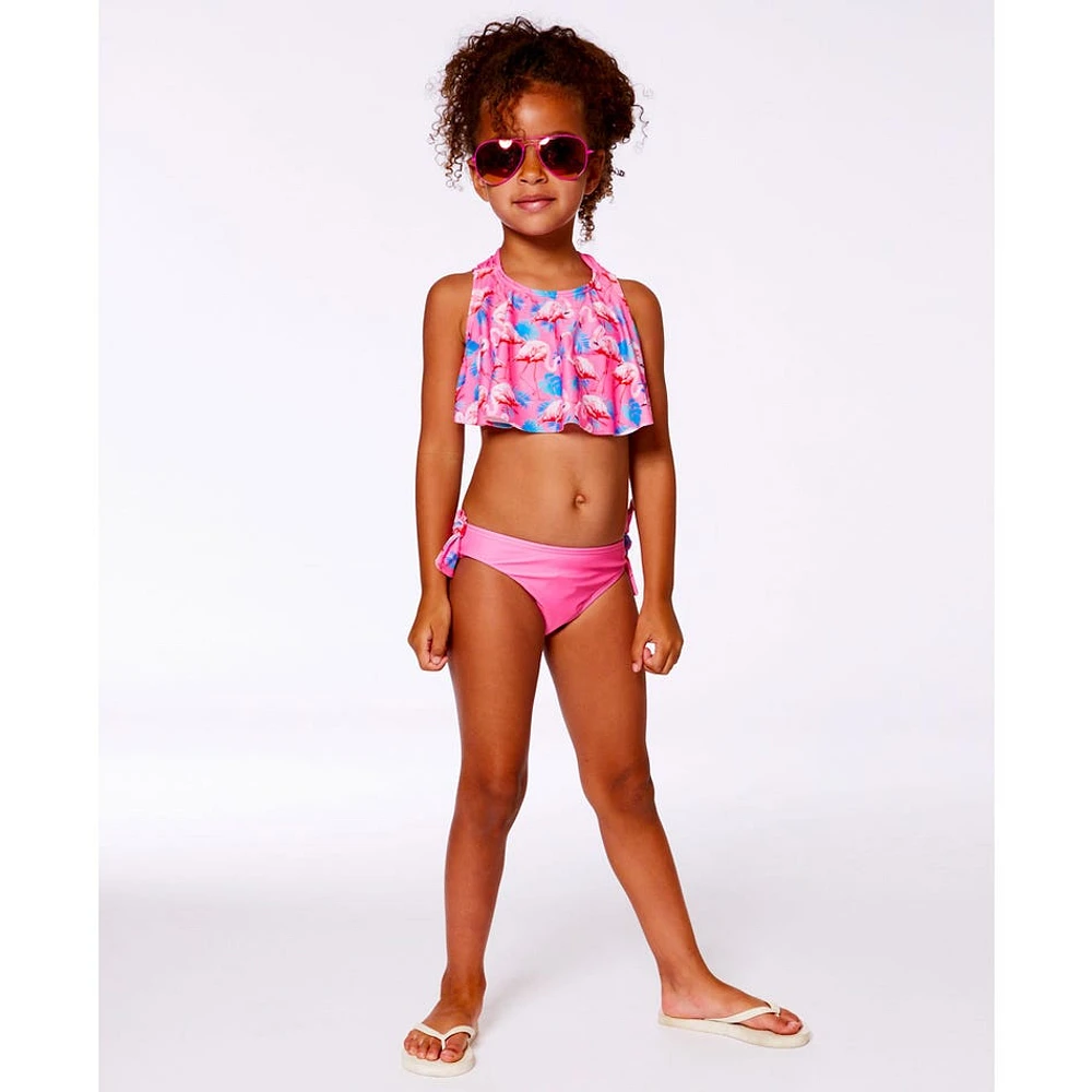 Maillot 2 Piècess FlaManteau Mi-Saison Rose 2-6ans