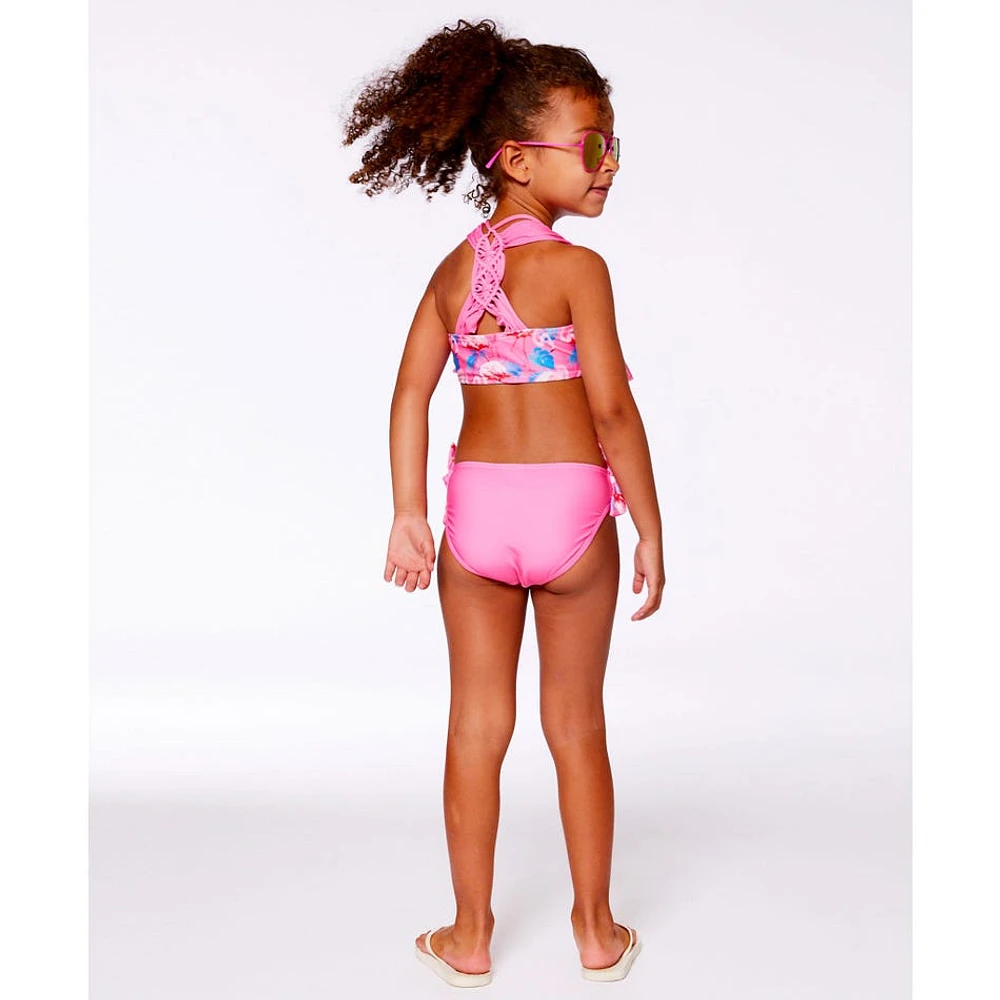 Maillot 2 Piècess FlaManteau Mi-Saison Rose 2-6ans