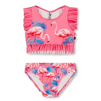 Flamingo Two Piecess Swimsuit 2-6y