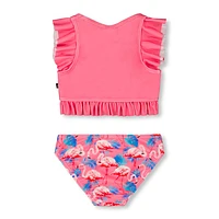 Flamingo Two Piecess Swimsuit 2-6y