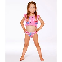 Flamingo Two Piecess Swimsuit 2-6y