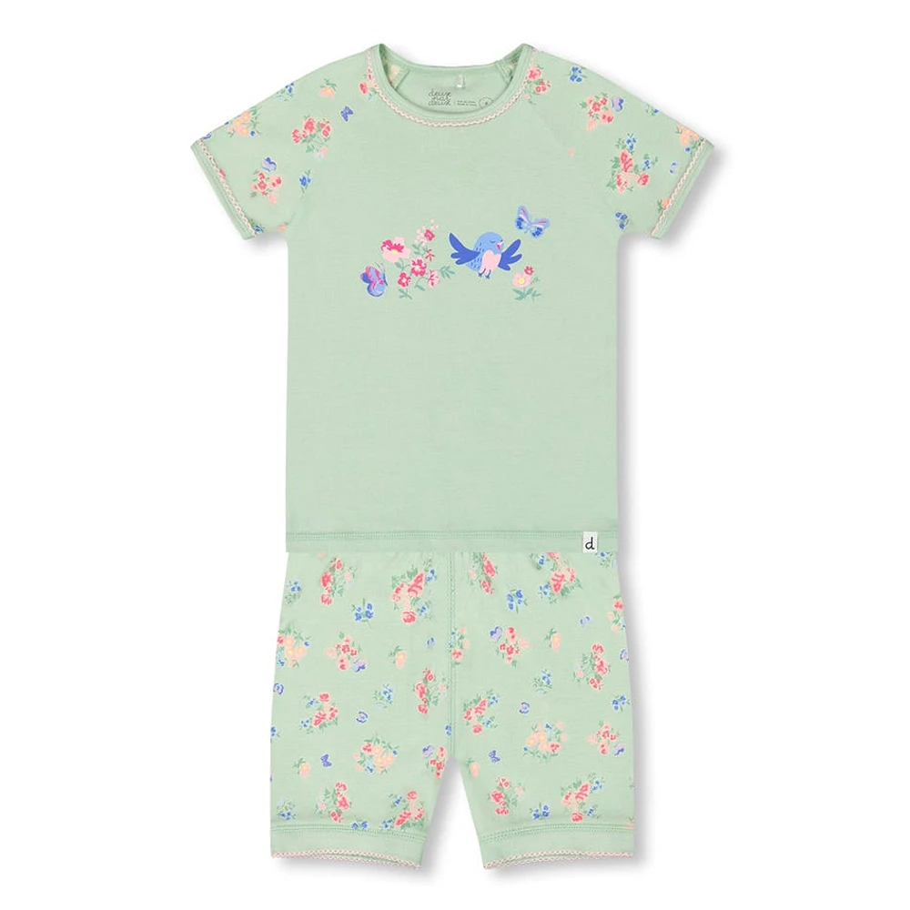 Flowers Pajama Set 7-10y