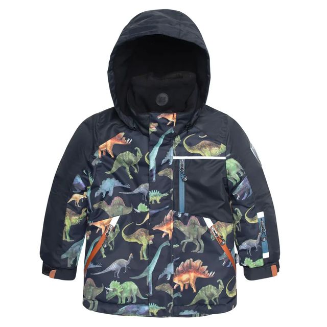 Dinos printed Snowsuit 2-6y