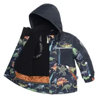 Dinos printed Snowsuit 2-6y