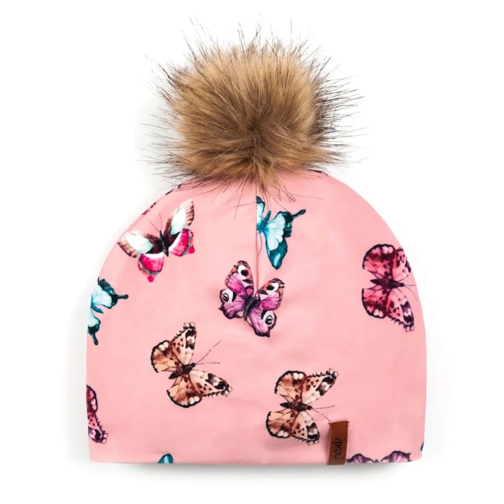 Butterfly Pompom Beanie 6-24m