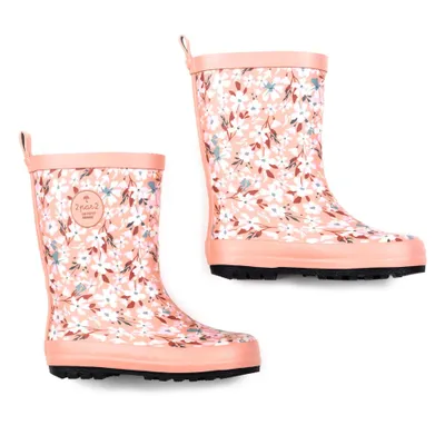 Mini Flowers Rain Boots Sizes 4-3