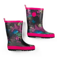 Rainbow Rain Boots Sizes 4-3