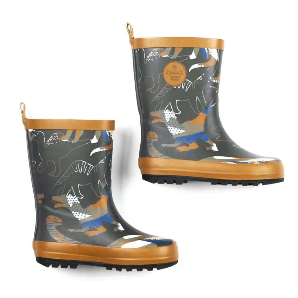 Dino Rain Boots Sizes 4-3