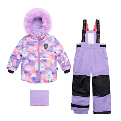 Habit de Neige 2 Pièces Licorne Nuage 3-6ans