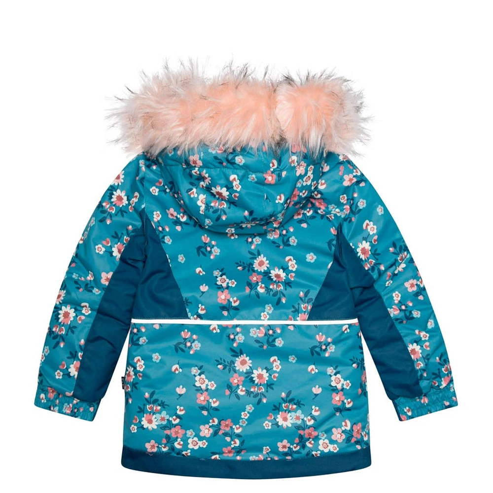 Habit de Neige 2 Pièces Bouquets Fleurs 2-6ans