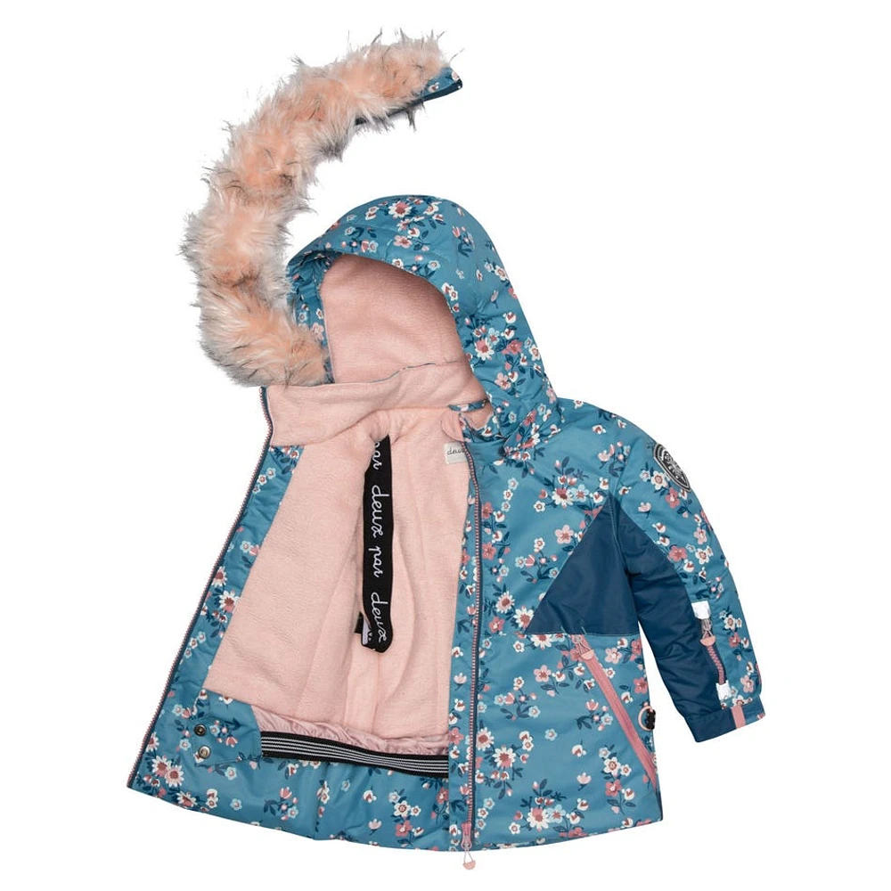 Habit de Neige 2 Pièces Bouquets Fleurs 2-6ans