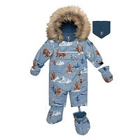 Bears One Piece Snowsuit 9-30m