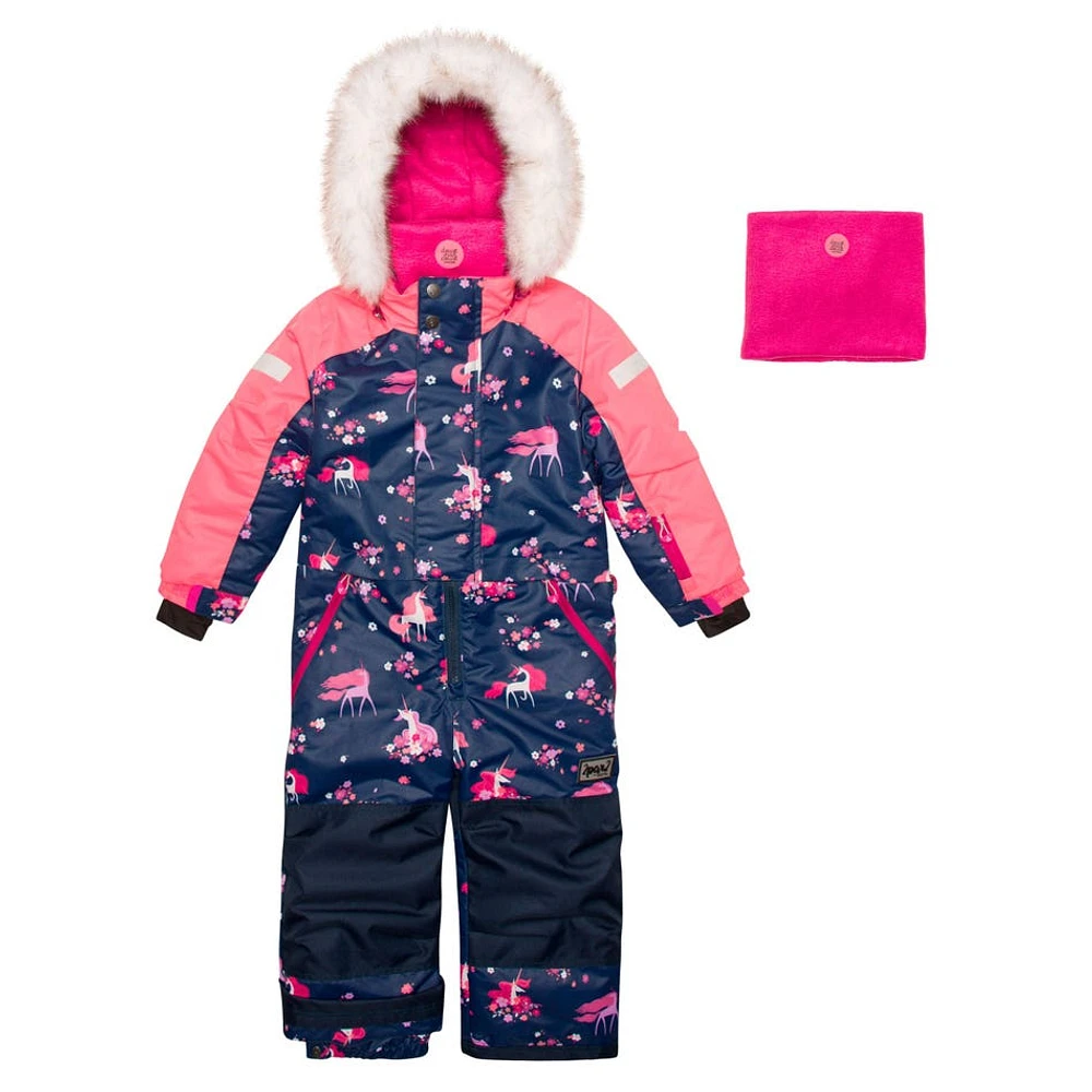 Unicorn One Piece Snowsuit 2-6y