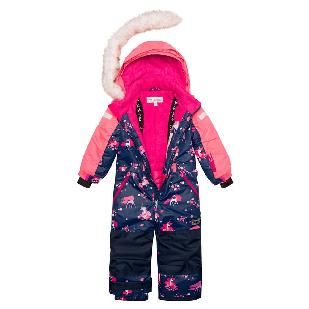 Unicorn One Piece Snowsuit 2-6y