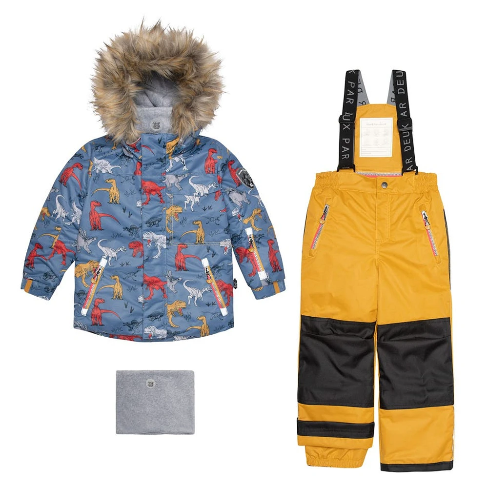 Habit de Neige 2 Pièces Dinosaures 2-6ans