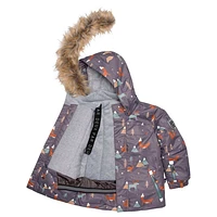 Habit de Neige 2 Pièces Imprimé Renards 2-6ans