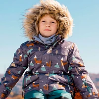 Habit de Neige 2 Pièces Imprimé Renards 2-6ans