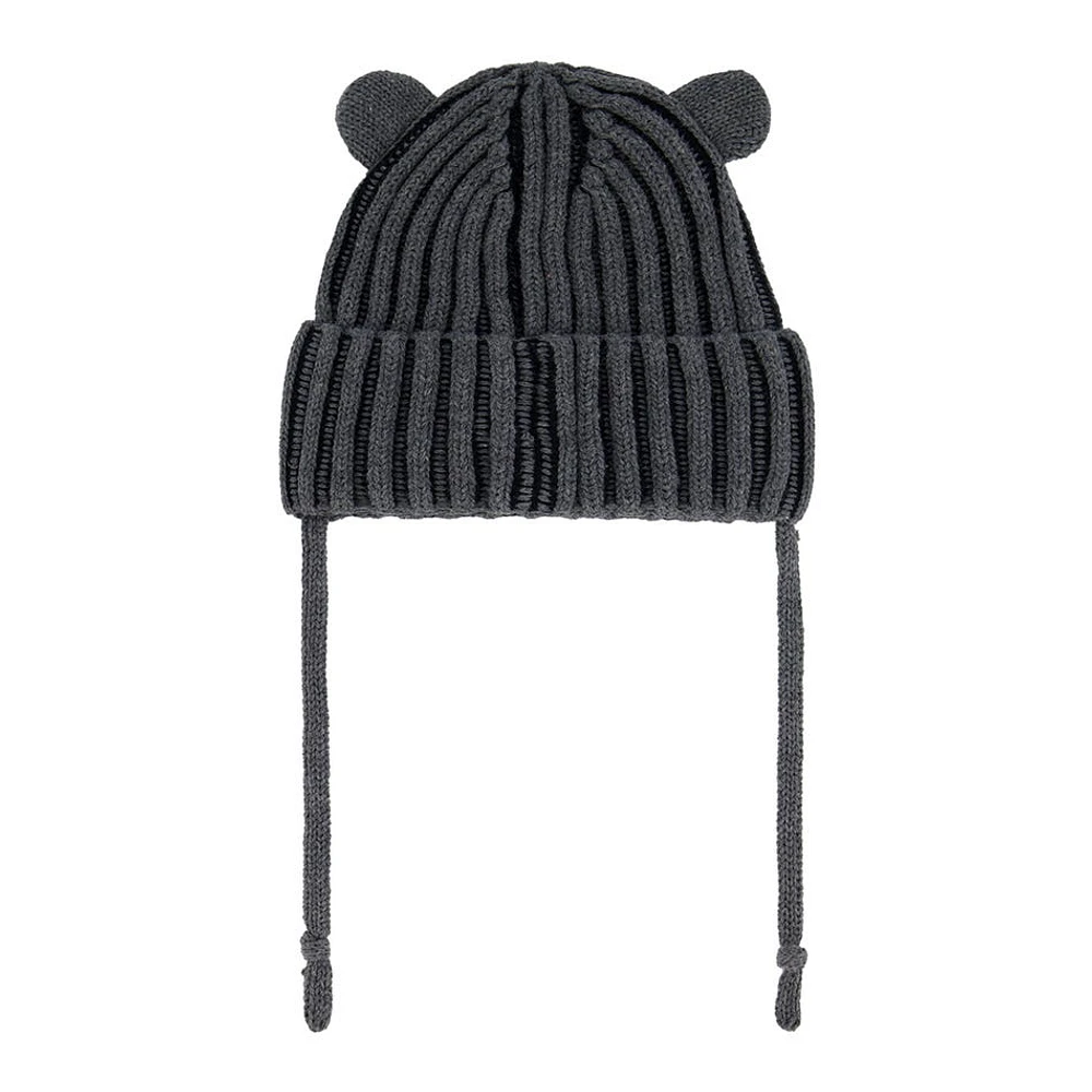 Tuque Tricot Noire 6-24mois