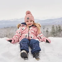 White Flowers Snowsuit 2-6y