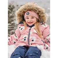 White Flowers Snowsuit 2-6y