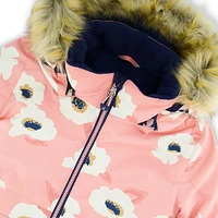 White Flowers Snowsuit 7-10y