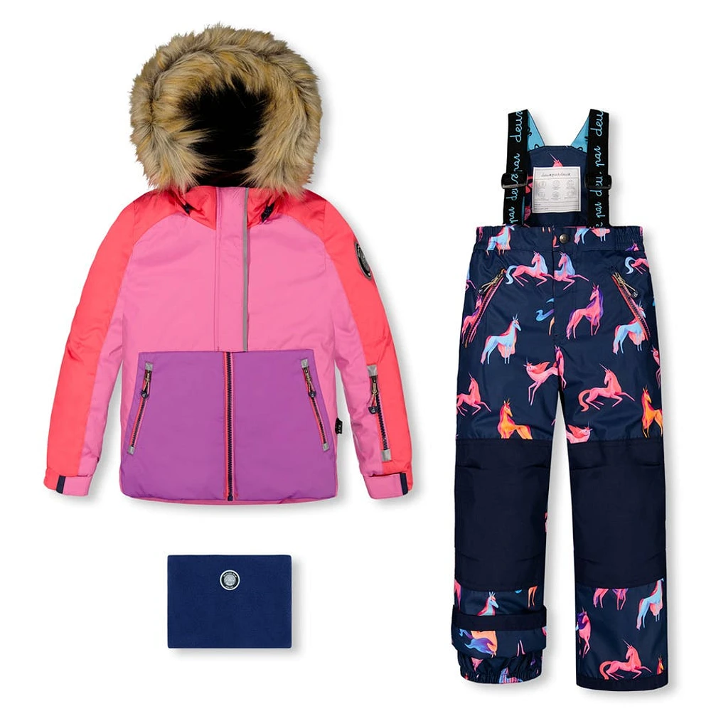 Unicorn Two Pieces Snowsuit 2-6y