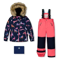 Unicorn Print Snowsuit 2-6y