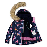 Unicorn Print Snowsuit 2-6y