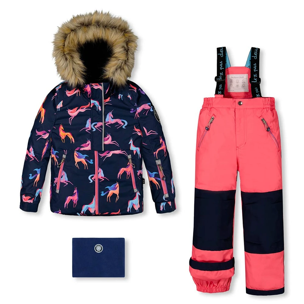 Unicorn Print Snowsuit 7-12y