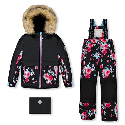 Habit de Neige Deux Pièces Roses 2-6ans