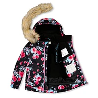 Habit de Neige Imprimé Roses 2-6ans