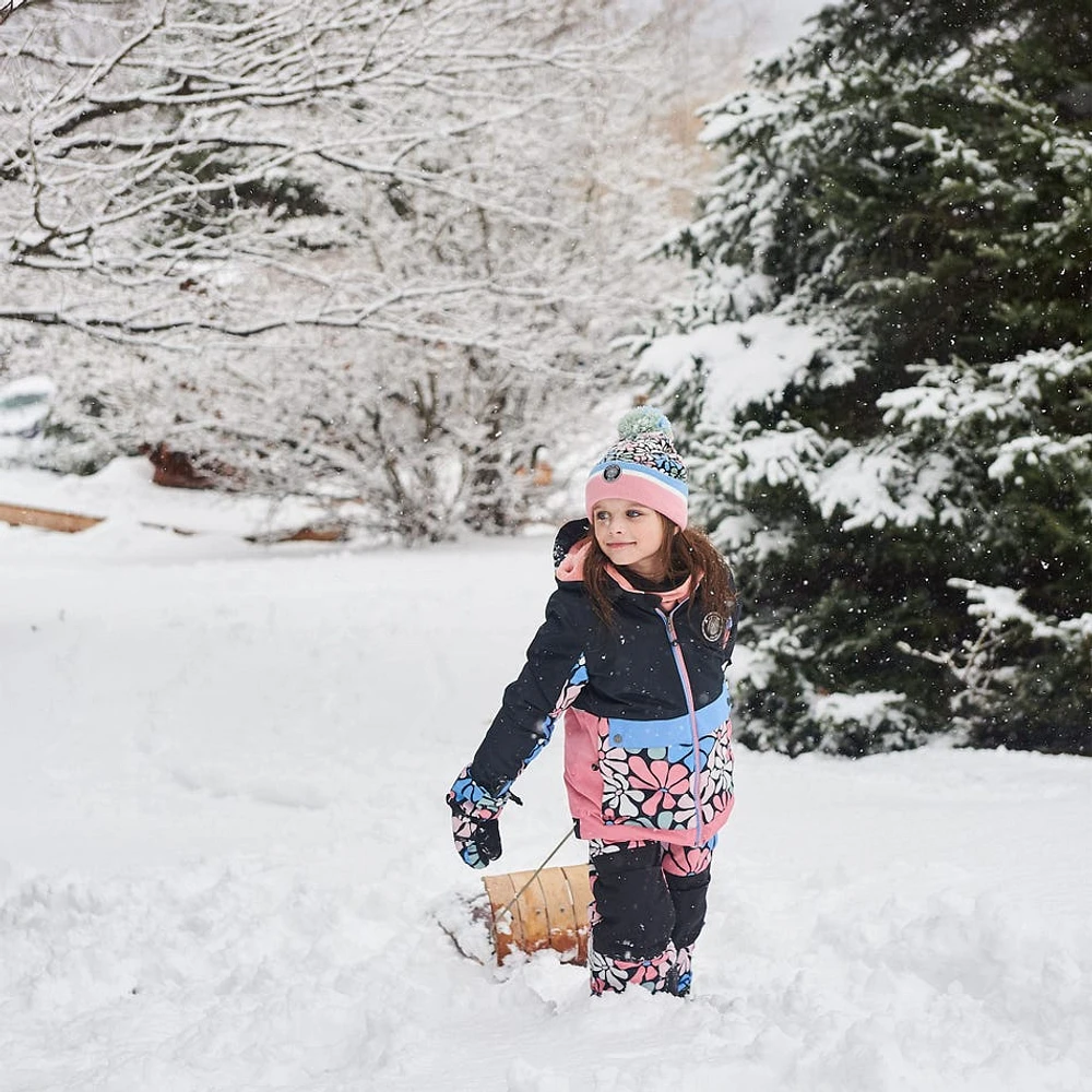 Habit de Neige Deux Pièces Fleurs 2-6ans