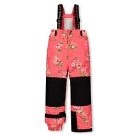 Coral Flower Two Pieces Snowsuit 3-6y