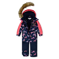 Unicorns One Piece Snowsuit 2-6y