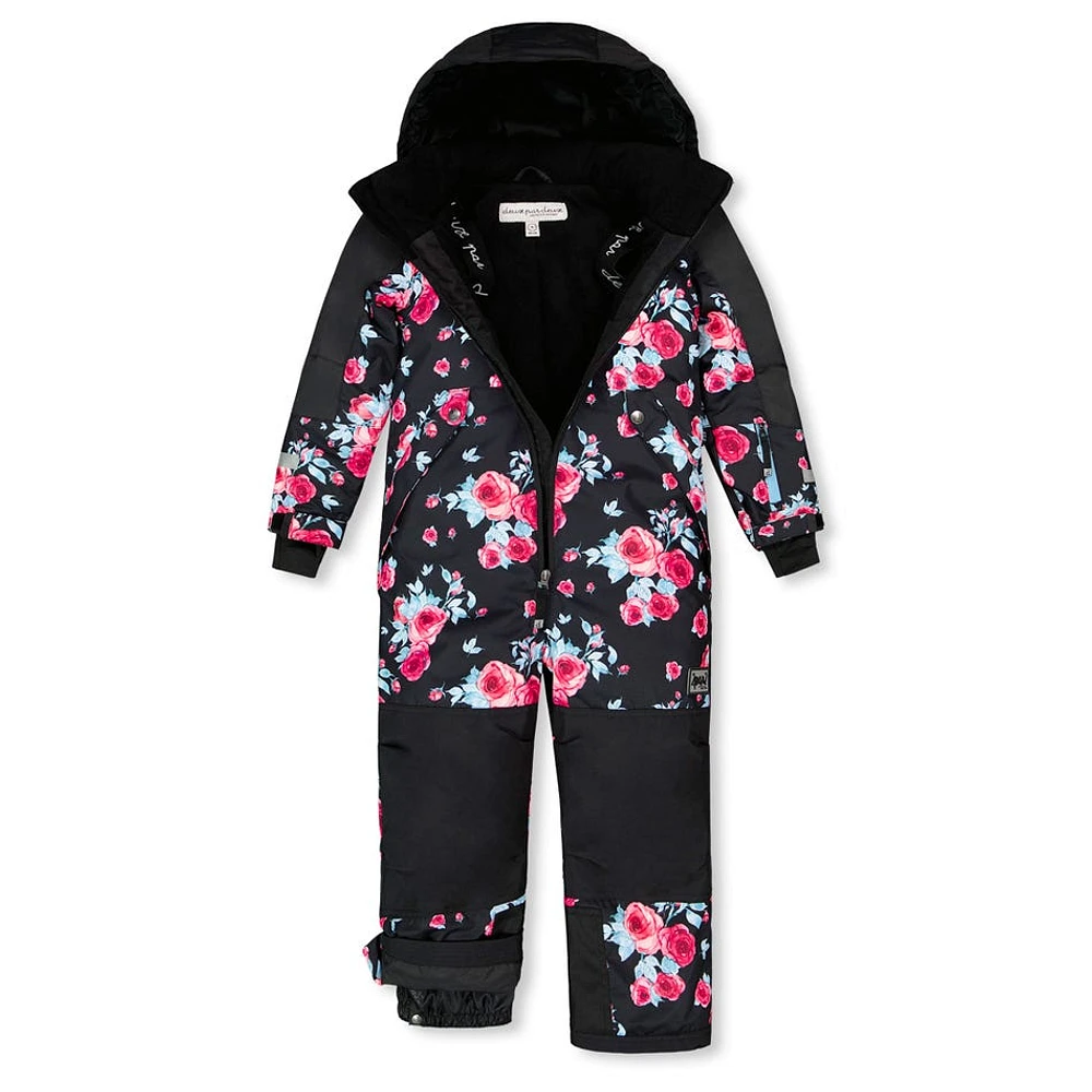 Habit de Neige Une Pièce Teknik Roses 4-6ans