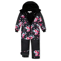 Habit de Neige Une Pièce Teknik Roses 4-6ans