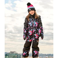 Habit de Neige Une Pièce Teknik Roses 4-6ans