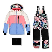 Habit de Neige Deux Pièces Teknik Fleurs 4-8ans