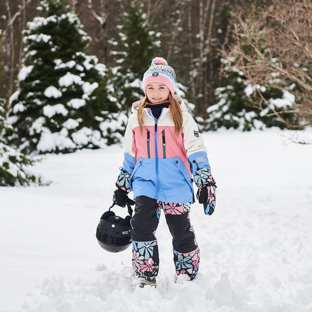 Habit de Neige Deux Pièces Teknik Fleurs 4-8ans