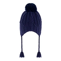 Navy Peruvian Knit Hat 2-12y