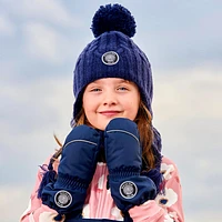 Navy Peruvian Knit Hat 2-12y