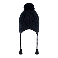 Black Peruvian Knit Hat 2-12y