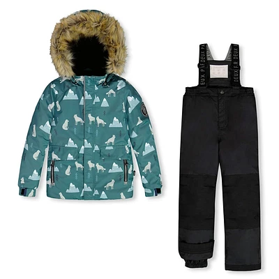 Wolves Two Pieces Snowsuit 2-8y